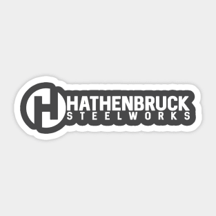 Hathenbruck Steelworks White Sticker